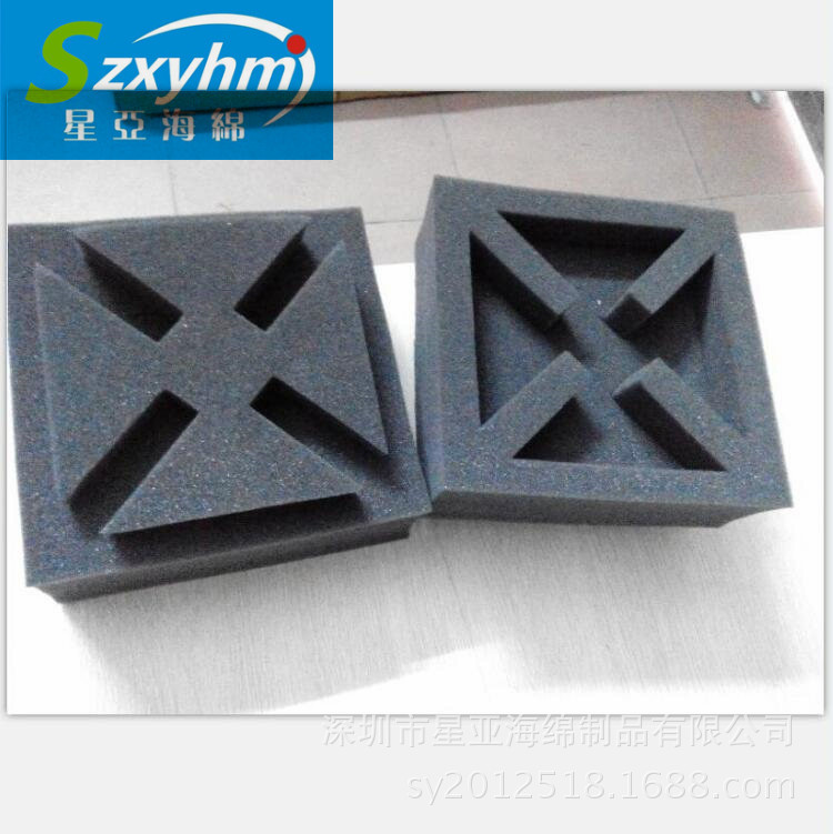 EVA一次成型工艺品包装盒 电脑喇叭运输防尘套 抗震EVA帖绒垫片