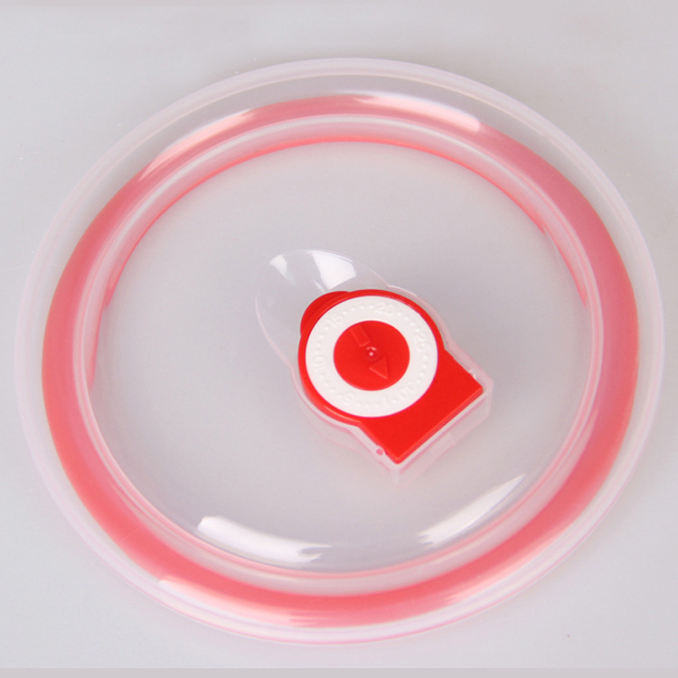 Microwave oven applicable fresh-keeping bowl sealed cover round refrigerator food fresh-keeping box silicone instant noodle bowl vacuum lid