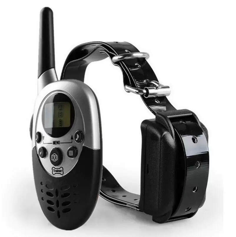 1000 м пробка коры любимчика LCD тренер водонепроницаемый оболочки зарядки пульт дистанционного управления Тренер Собака ошейник электрическим током