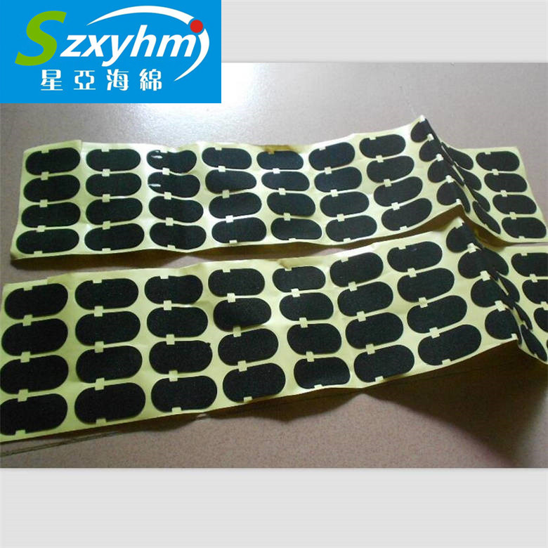 精密部件橡胶防水粘合条 背胶黑色贴条NBR材质耐拉伸海绵 工具箱