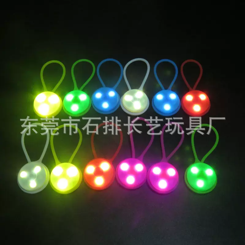 骑行跑步安全警示灯LED背包灯自行车骑行尾灯 安全野营警示灯