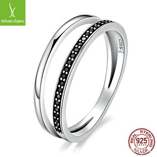 �ڰט���s925���y��ָ �W���r��������Ʒ �p���ʯ��ָ SCR082