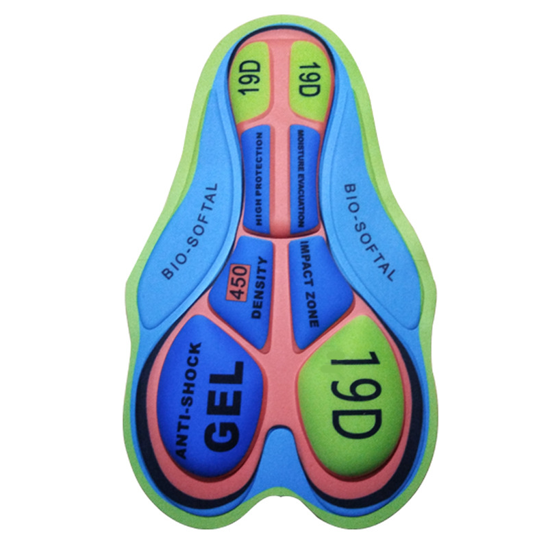 Pantalones cortos de ciclismo pantalones pad ciclismo ropa cojín impresión 9D pantalones de silicona pad ciclismo ropa interior cojín humedad wicking transpirable