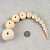 Round beads with tassels, accessory, 4-50mm