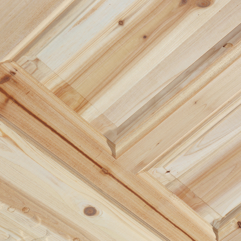 New Chinese style Wufu door fir log room suit doors and windows interior door solid wood door sliding door folding glass Valley