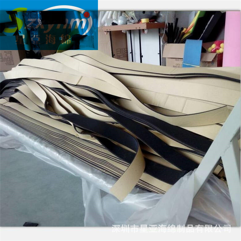 贴合布料海绵高密度长条多工艺 毛毡复合吸水条 抗震防压防潮垫