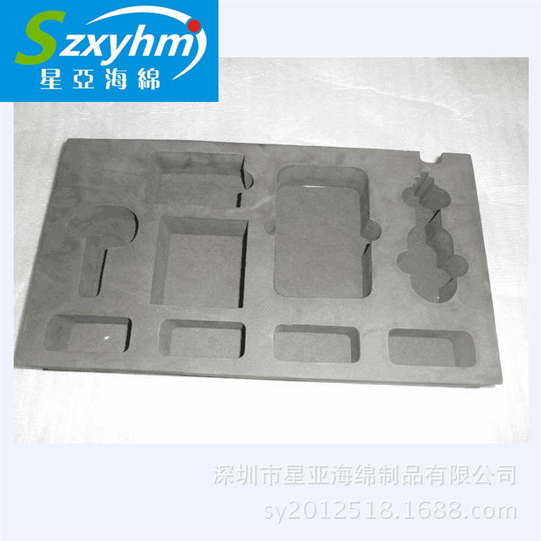 泡棉异形加工底托 防撞导电阻燃防静电粉色海绵 PU海绵包装缓冲料