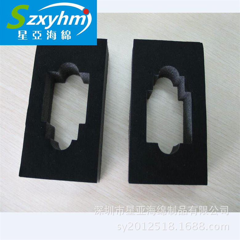 电子仪器专用抗静电海绵泡棉卡槽缓冲条 异形切割斜面斜槽EVA泡棉