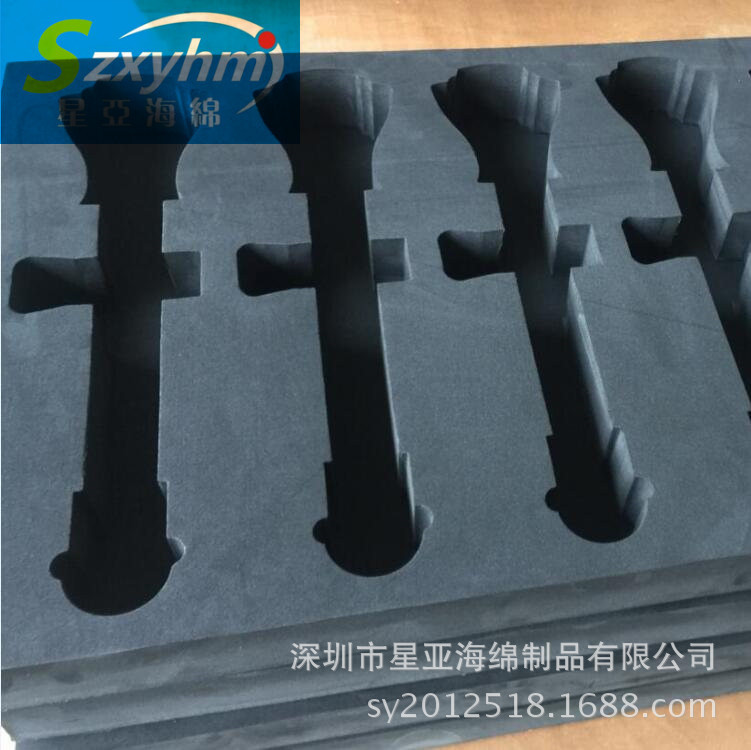 多层次立体感海绵包装盒 缓冲减震EVA泡棉卡条 汽车配件防滑卡槽