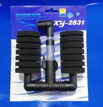 Hada de agua del filtro del tanque de peces de hadas de agua filtro bioquímico filtro de agua inversa elevación de aire de basura de succión