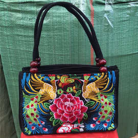梯形包 云南民族风 绣花包 手提包双拉包 梯形提包