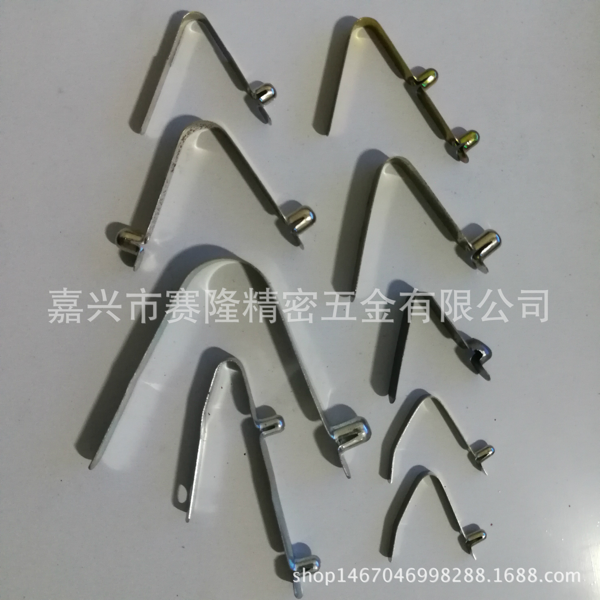 厂家供应 V形弹片  跳珠5mm-11mm单双头弾扣 管内定位片 V型