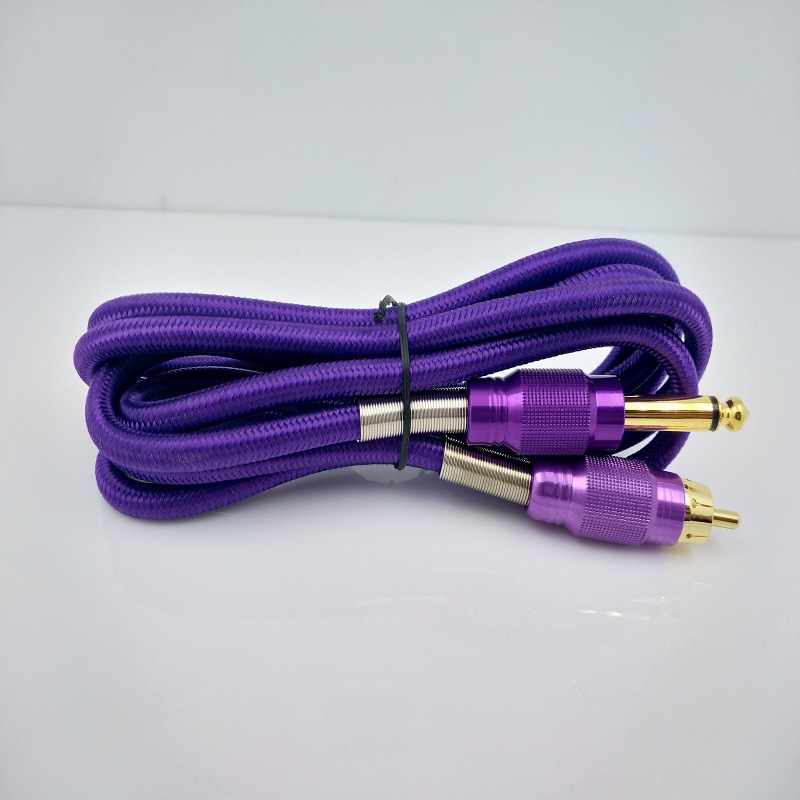 Nueva línea de gancho de piel de serpiente de tatuaje línea de gancho RCA línea de gancho máquina de tatuaje equipo línea de gancho interruptor de potencia producción al por mayor