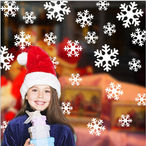 Christmas decoration static snowflake window sticker for glass, Christmas sticker snowflake window decal, cross-border wholesale Christmas decorations