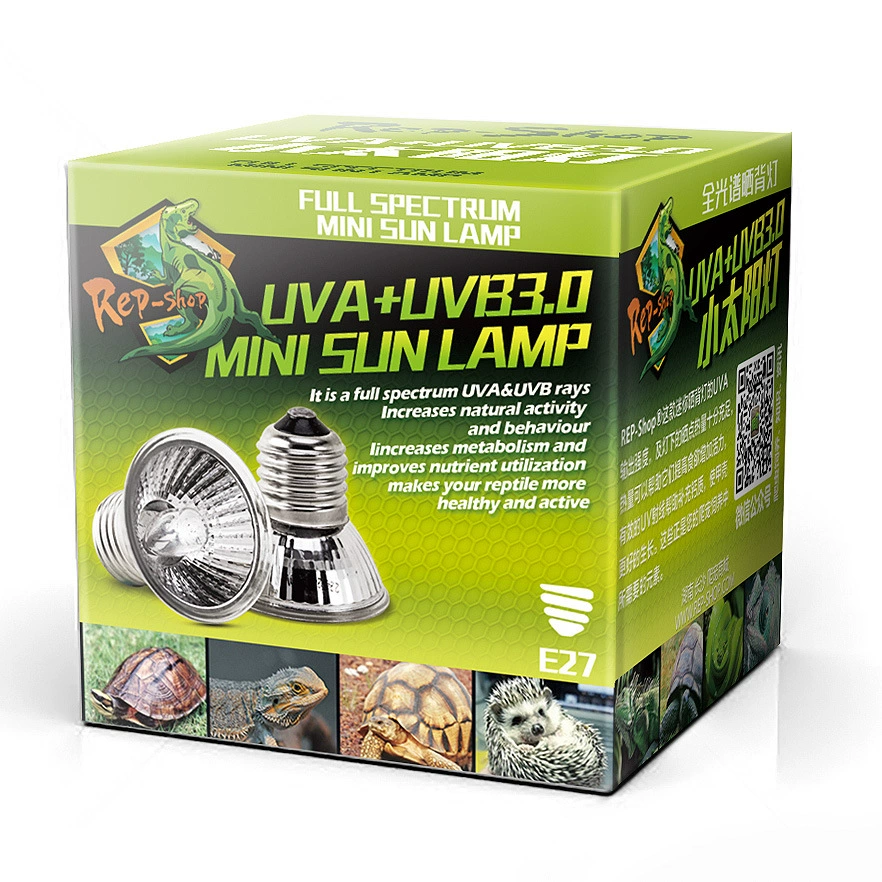 Альпинистская черепаха UVA + uvb3.0 Солнечная подсветка нагревательная лампа гусеничный ящик для кормления черепах Полный спектр Солнечная лампа