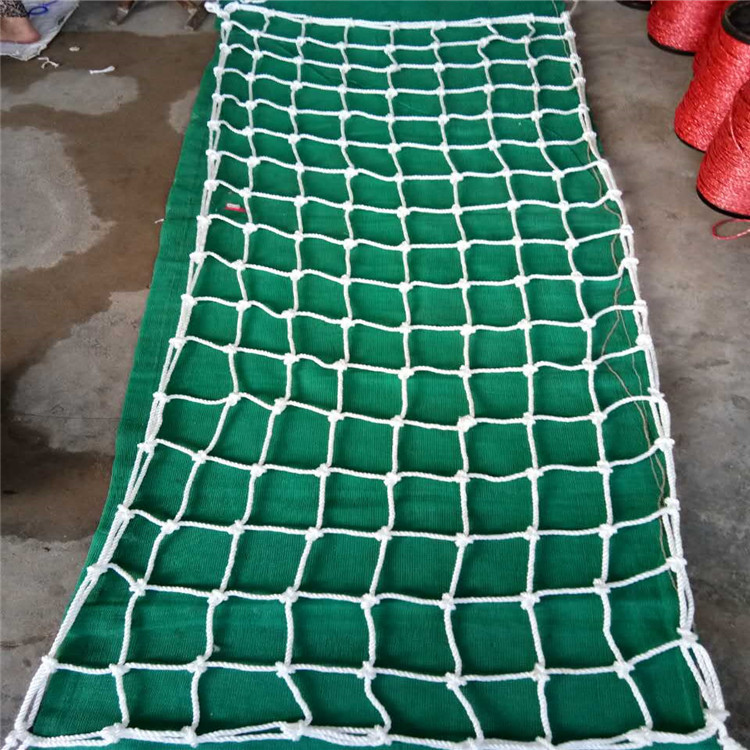 户外攀爬绳子网 集装箱防护网 白色安全网