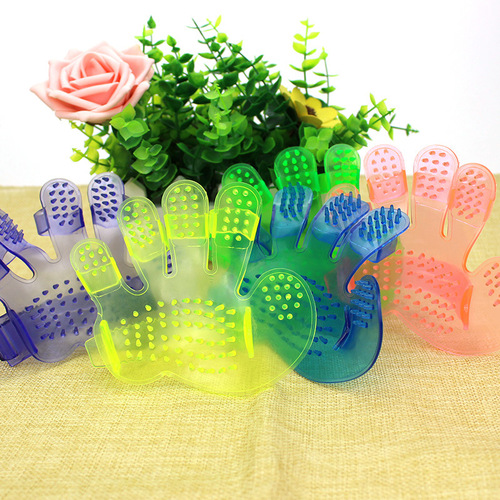 Wholesale Five Finger Shaped Pet Bathing Brush Dog Cleaning Brush Palm Massage Brush Dog Hair Brush Cleaning Supplies