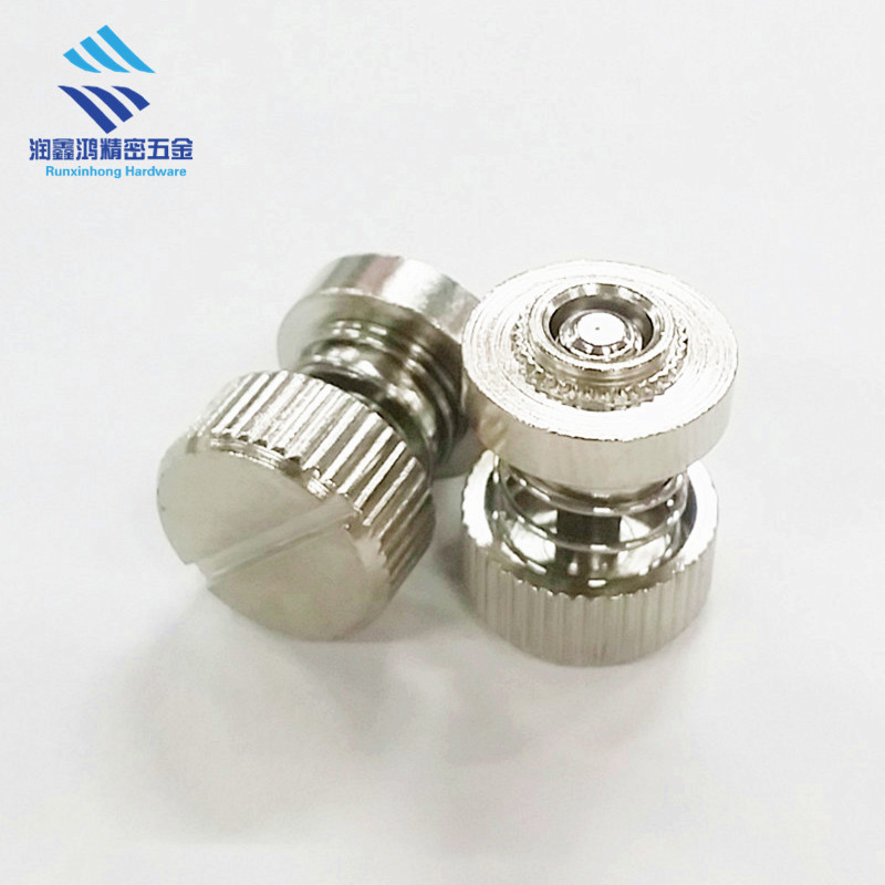 压铆弹簧螺钉PF31-832-30 松不脱 镀镍 #8-32面板弹簧螺丝