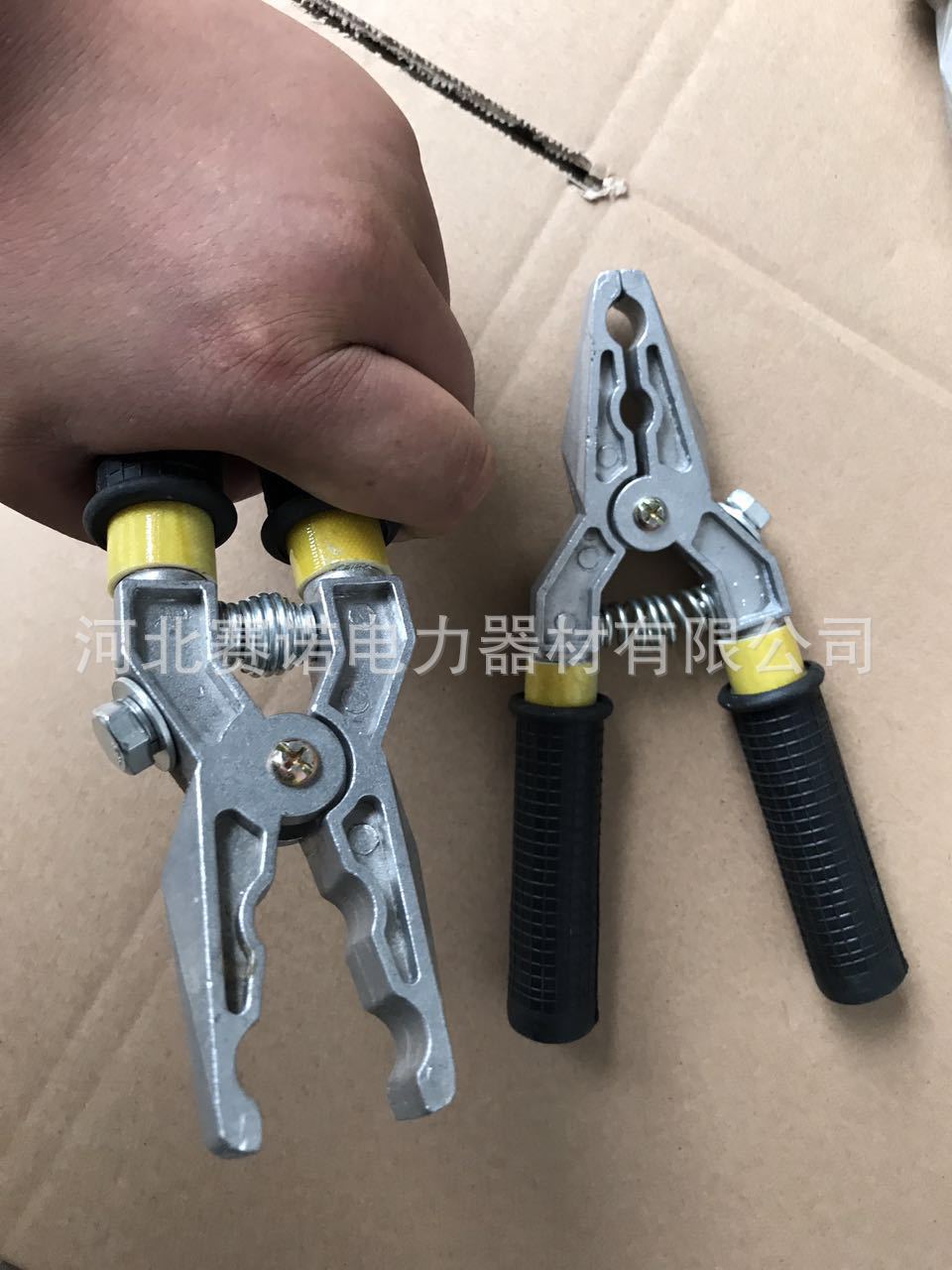 接地线夹带绝缘手柄绝缘手柄接地钳 10kv绝缘柄接地夹接地卡