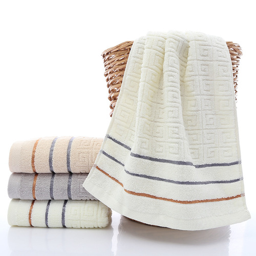 Promote new towels, Great Wall patterned, thickened, comfortable, water-absorbent, soft, gift embroidery logo advertisement