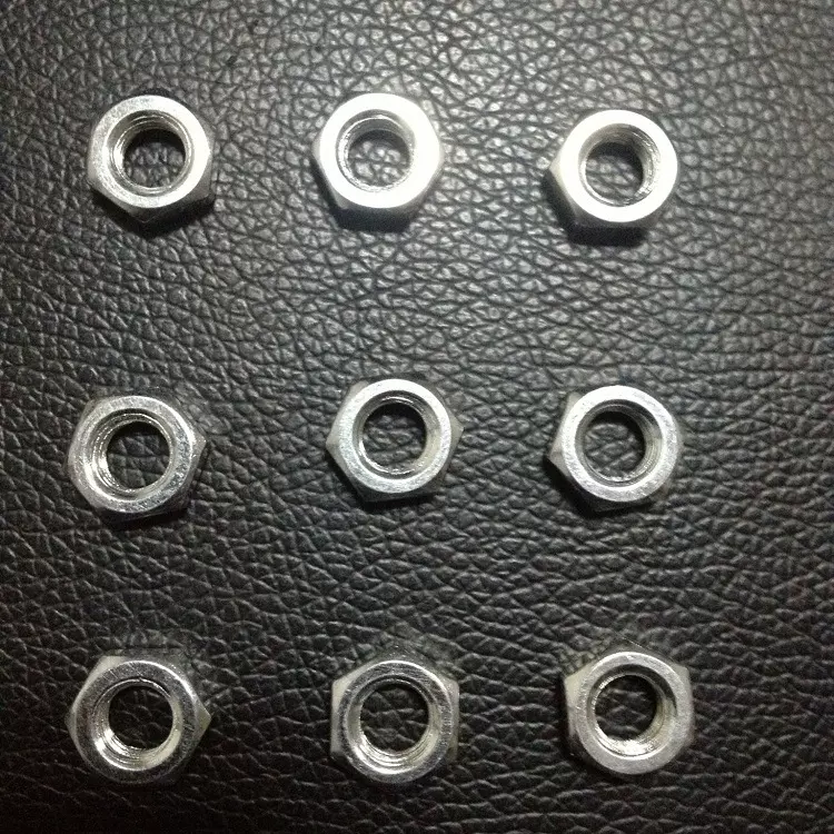 厂家产销细牙螺母GB/T6173-2000六角细牙薄螺母M8-1.0牙*12边*3厚