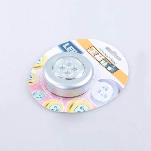 Car ceiling lamp trunk touch pat lamp 4LED night light creative bedroom bedside cabinet wardrobe spotlight