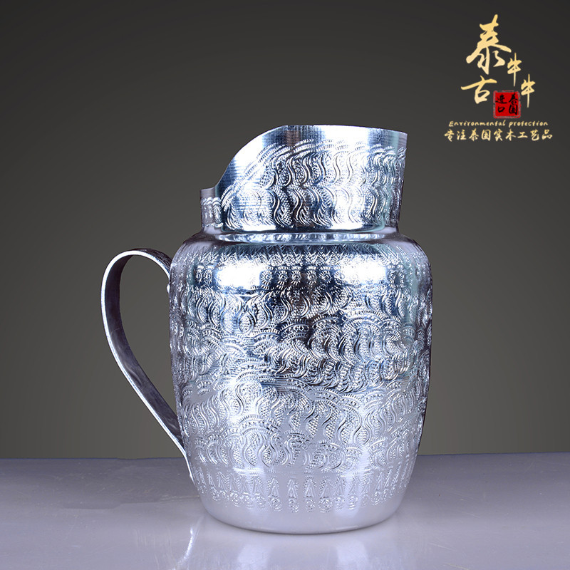 泰国锡制水壶餐厅酒店家居酒壶扎壶果汁壶锡杯酒杯水杯杯子