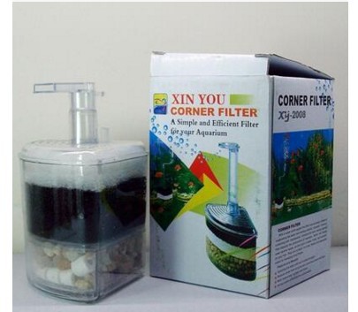 Hada de agua del filtro del tanque de peces de hadas de agua filtro bioquímico filtro de agua inversa elevación de aire de basura de succión