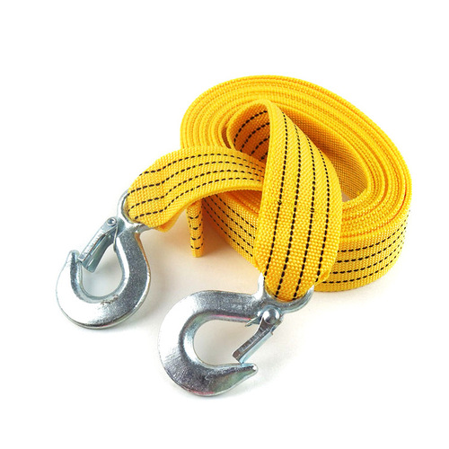 Car nylon tow rope self-driving car emergency tool 4 meters 3 tons strong towing rope car fault tow hook
