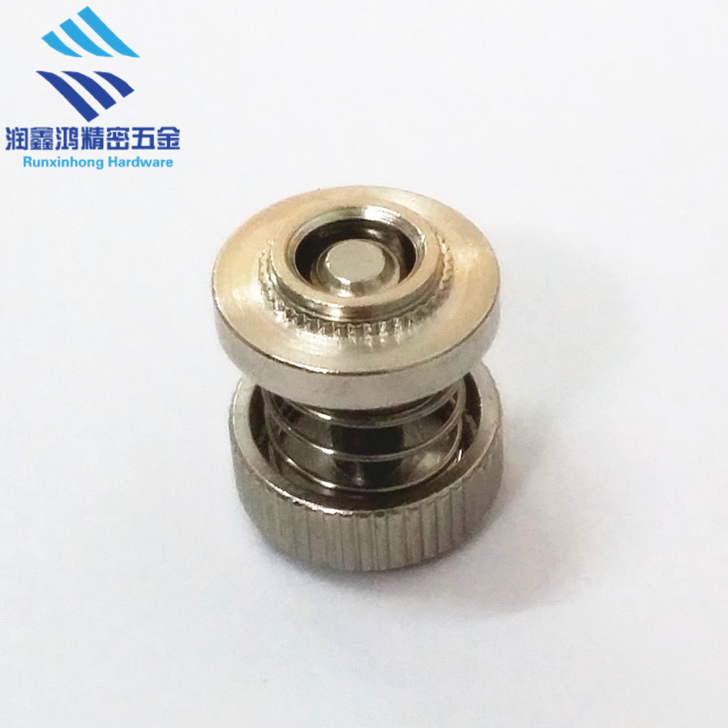 压铆弹簧螺钉PF32-M3-30面板紧固件 松不脱 碳钢镀镍