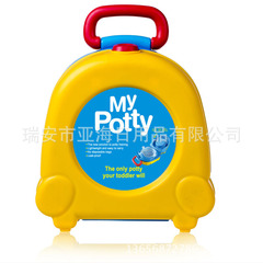 Portable Travel Toilet for Infants and Toddlers, Unisex Baby Seat Toilet, Children's Potty Seat, Urinal for Kids - One Piece