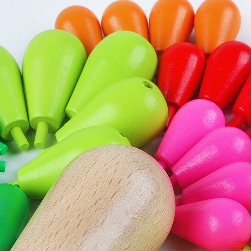 Wooden hands-on cactus cactus disassembly building blocks children's educational multi-functional disassembly and assembly toys