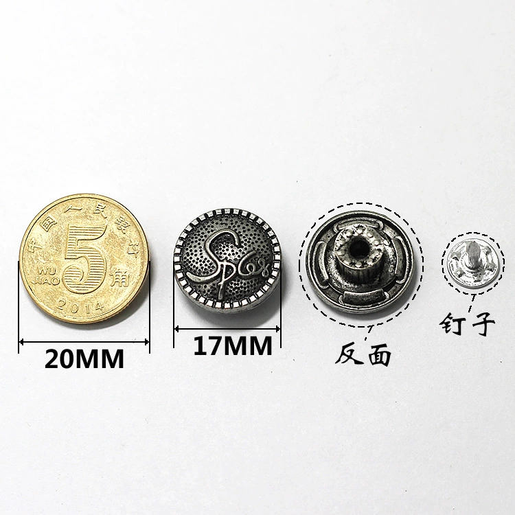 Spot small batch of strap pants zinc alloy buttons buckle jeans buckle multiple zinc alloy shaking head buckle workers buckle two -in