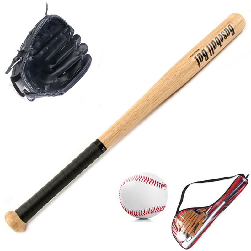 Roble de aleación de aluminio traje de béisbol para niños bate de béisbol + guantes + regalo de béisbol para niños conjunto de tres piezas