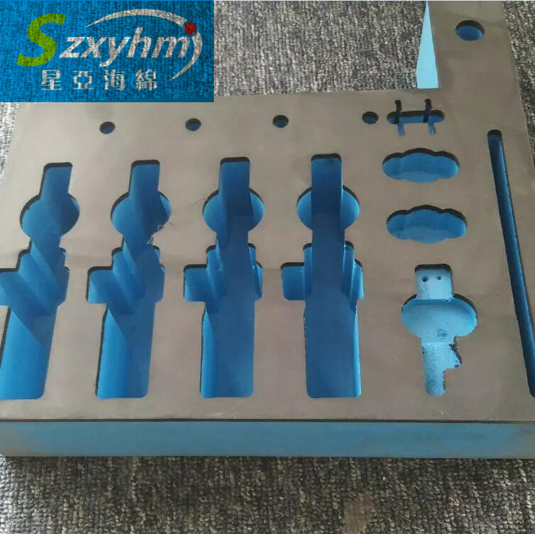 暗黑色海绵内衬成型泡棉EVA包装制品内胆盒来图定 制泡棉