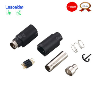 LOCK DIN10P�M�bʽ�˼����B�����S��MINI DIN�b��܇ᘹ��^�僽�