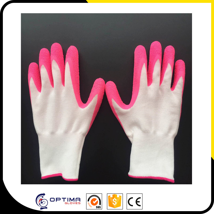 工作手套乳胶起皱手套发泡手套工厂出口标准手套加工