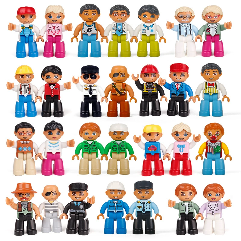Конструктор, деревянный человечек, минифигурки, кукла с аксессуарами, оптовая продажа, AliExpress