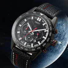 AMST艾美时特厂家直营跨境外贸六针防水时尚男士电子手表批发现货