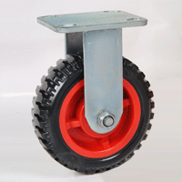 工业物流设备周转车定向脚轮 折叠小推车行李箱固定刹车定向脚轮