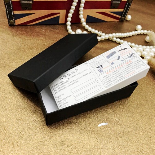 New custom rectangular men's and women's watch box gift box hot stamping LOGO watch box