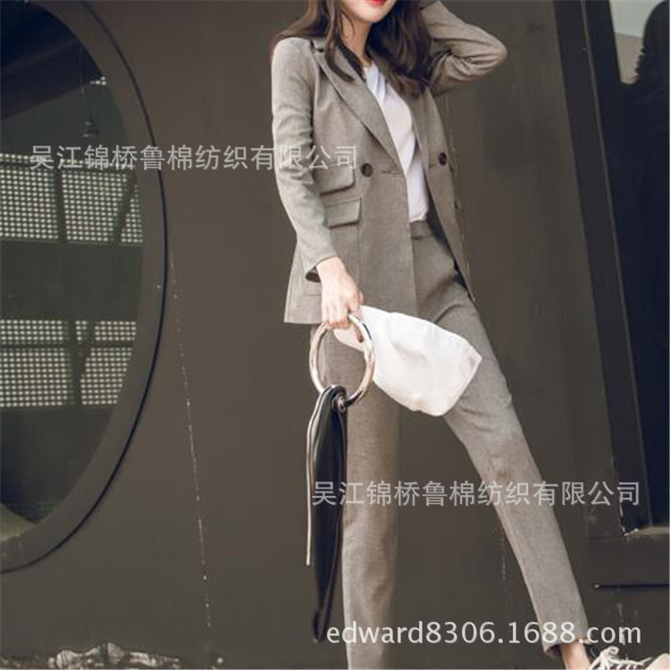 涤锦棉双层平纹布160D*32s防水交织磨毛布双经帆布32+32*140+140D