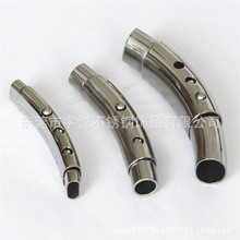 不锈钢饰品配件调节扣编织皮绳手链手镯接头手绳按扣饰品配件