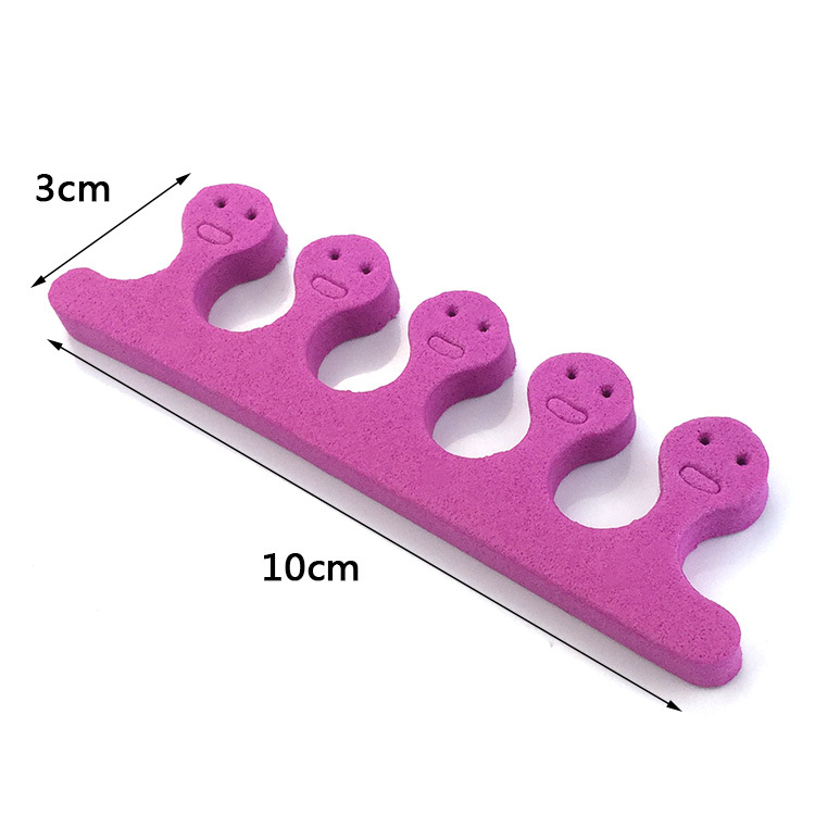 Separador de dedo directo de fábrica de dibujos animados EVA dedo del pie dedo separador cara sonriente dedo algodón precio bajo en stock