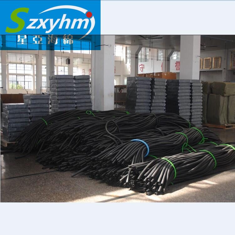 蛇形海绵条纹把套管  高密度橡胶海绵把套 优质泡棉管