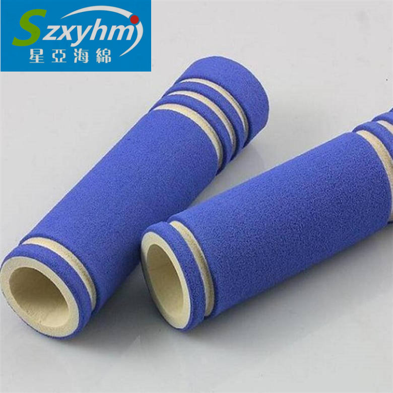 深圳厂家批发健身器材彩色橡塑NBR手把套  防滑耐磨发泡护管套