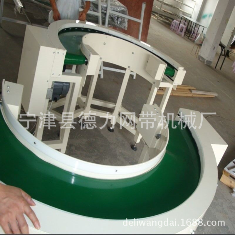 食品转弯输送机冷却输送机食品饮料成品装车机90度食品皮带输送机