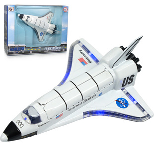 [Boxed] Columbia Shuttle Acousto-optic Huili Space Shuttle Alloy Model 51355A