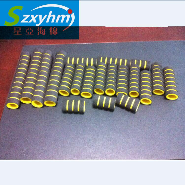 厂家供应竹节型NBR海绵把套舒适手感好海绵管套 天然橡胶管套