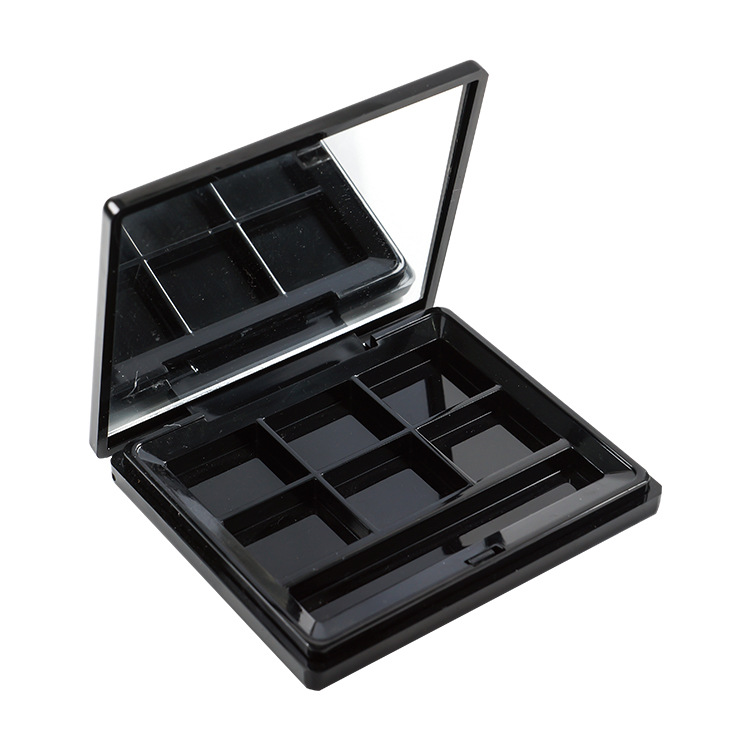 立亿信眼影盒包材6格带笔槽 眼影盒包材DIY空眼影盒